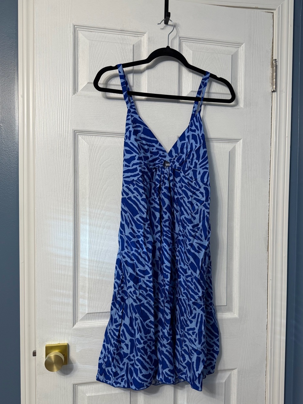 Island Planet blue patterned summer dress size small